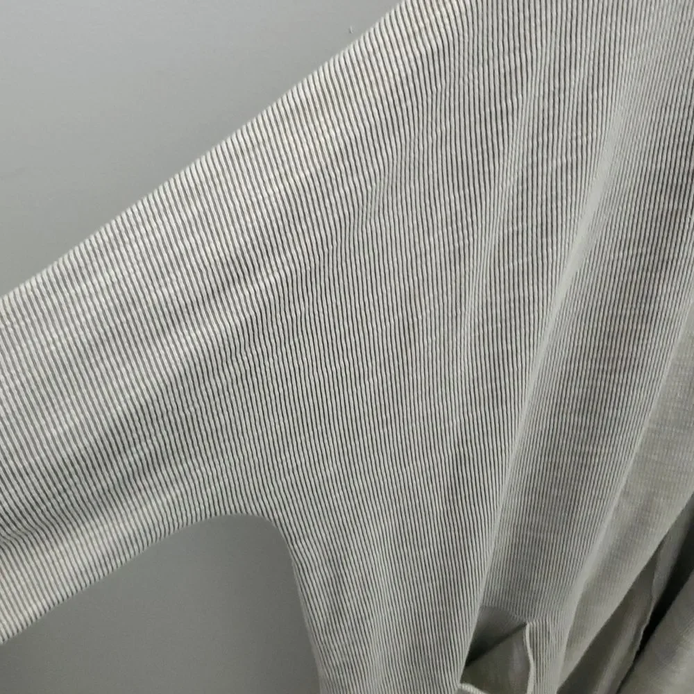 Donni OSFA Gray Ribbed Open Sandwash Cardigan NWT
